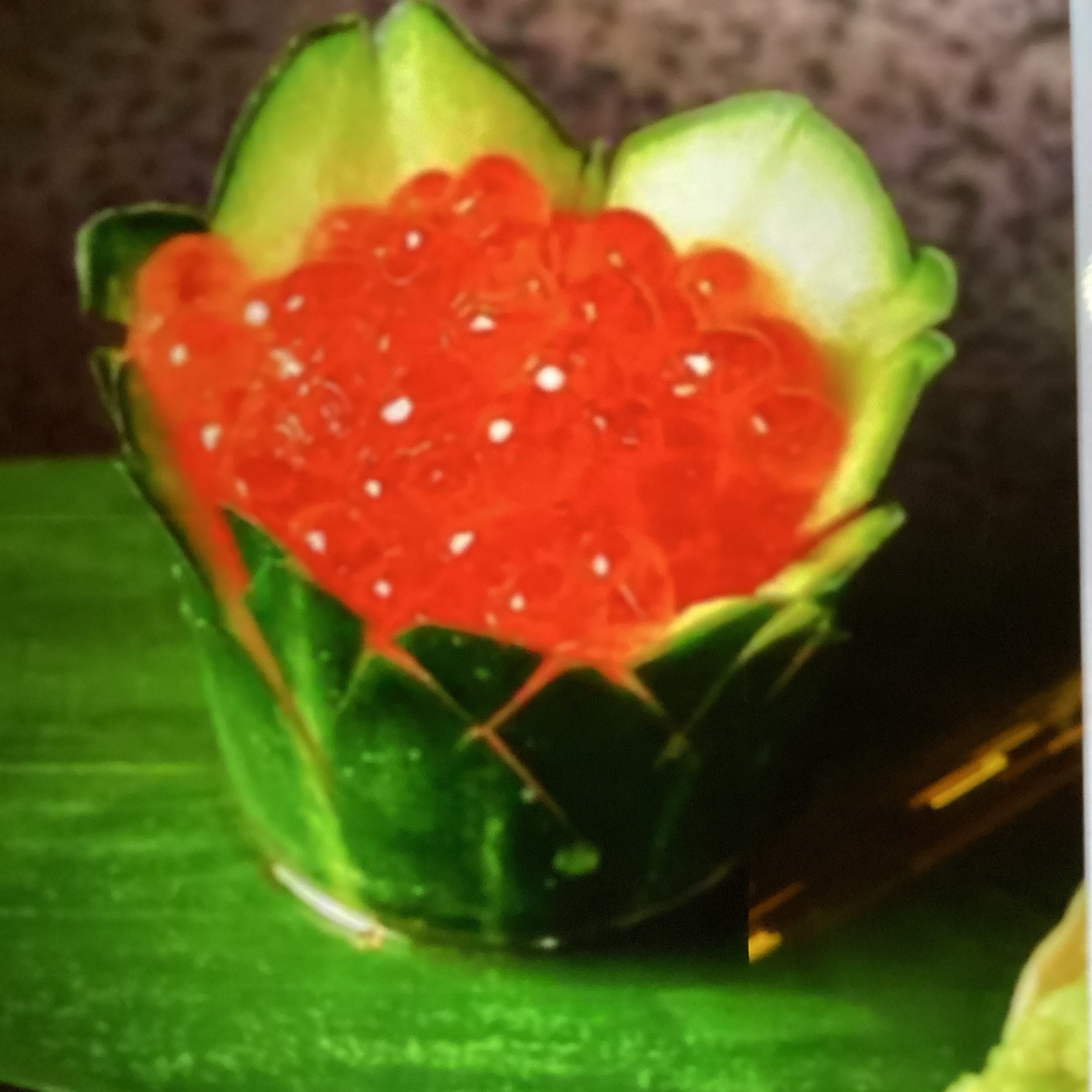 Ikura Sashimi (Salmon Roe).